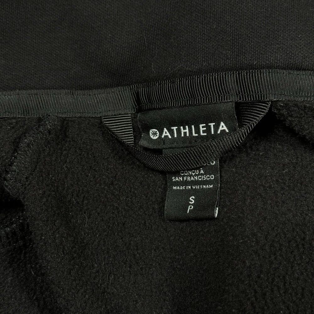Athleta Triumph Hoodie Women's Sz S Black Full Zip Jacket Sweatshirt - Picture 13 of 15
